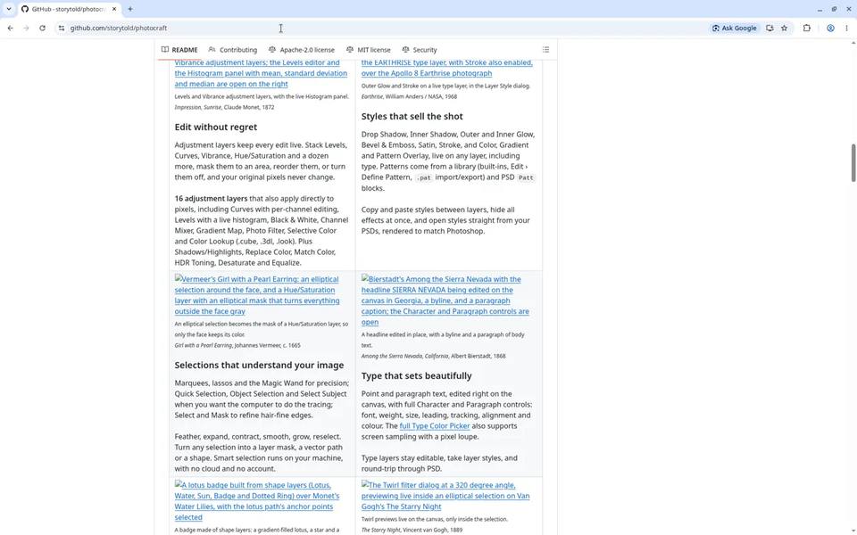 PhotoCraft README 功能图库截图
